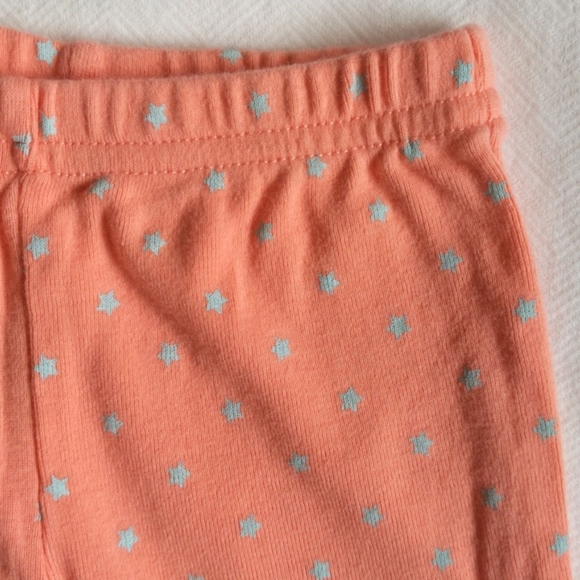 child of mine by carter's peach with star print pants 6 months baby - Picture 4 of 4